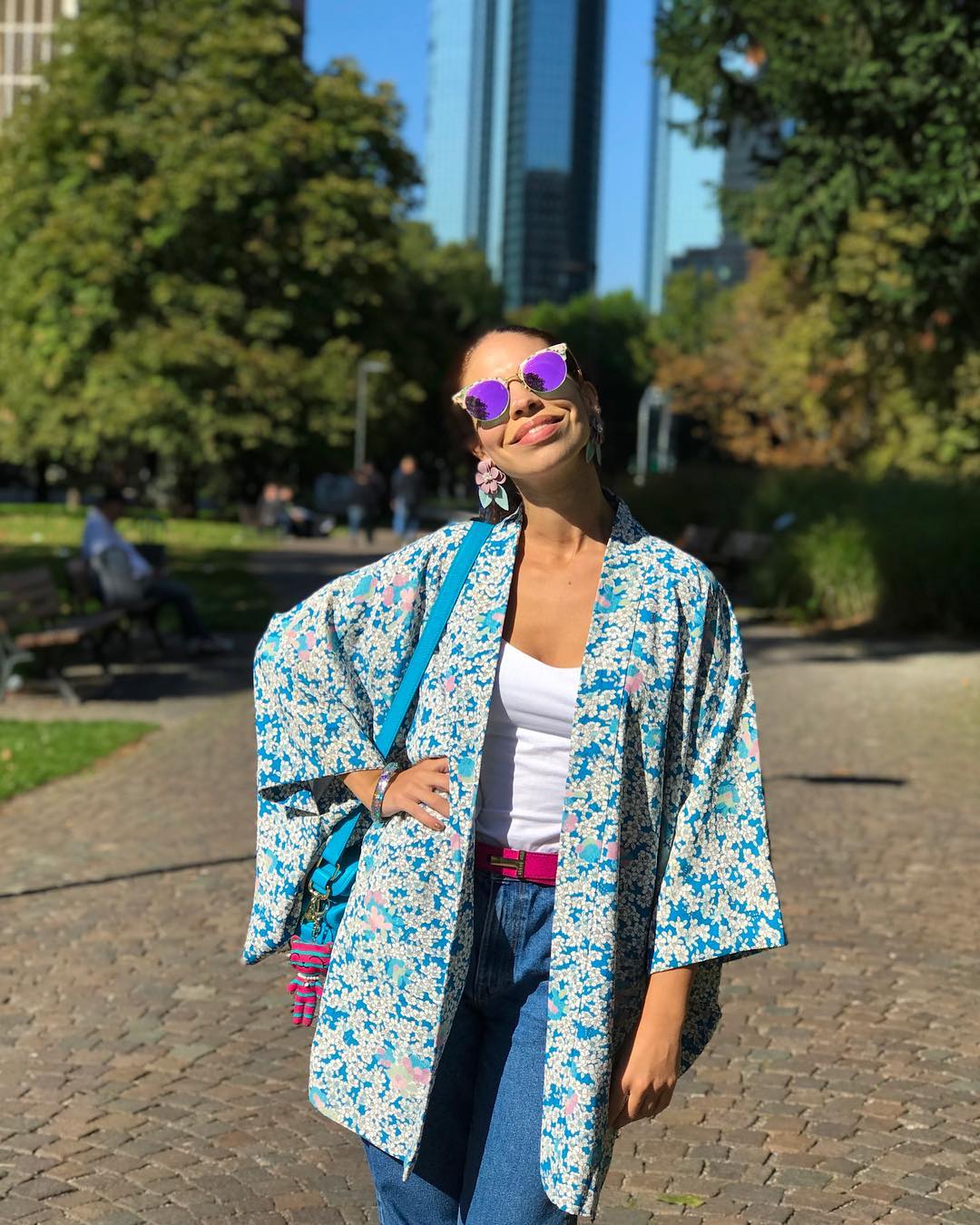 Customer wearing Sumo Vintage